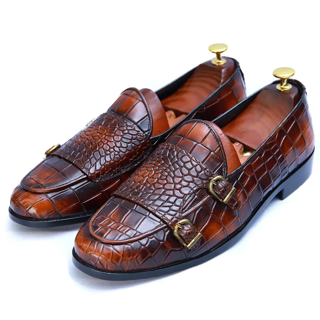 SOFT CROCODILE LEATHER COMFY SHOES