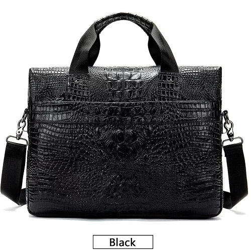 Best Quality Leather Corcodile Design Women's Laptop Bags for 14 inch